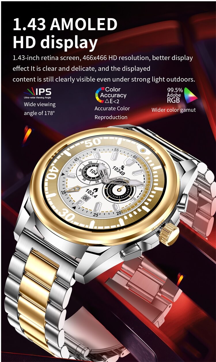 VS45 PRO Smartwatch Back View