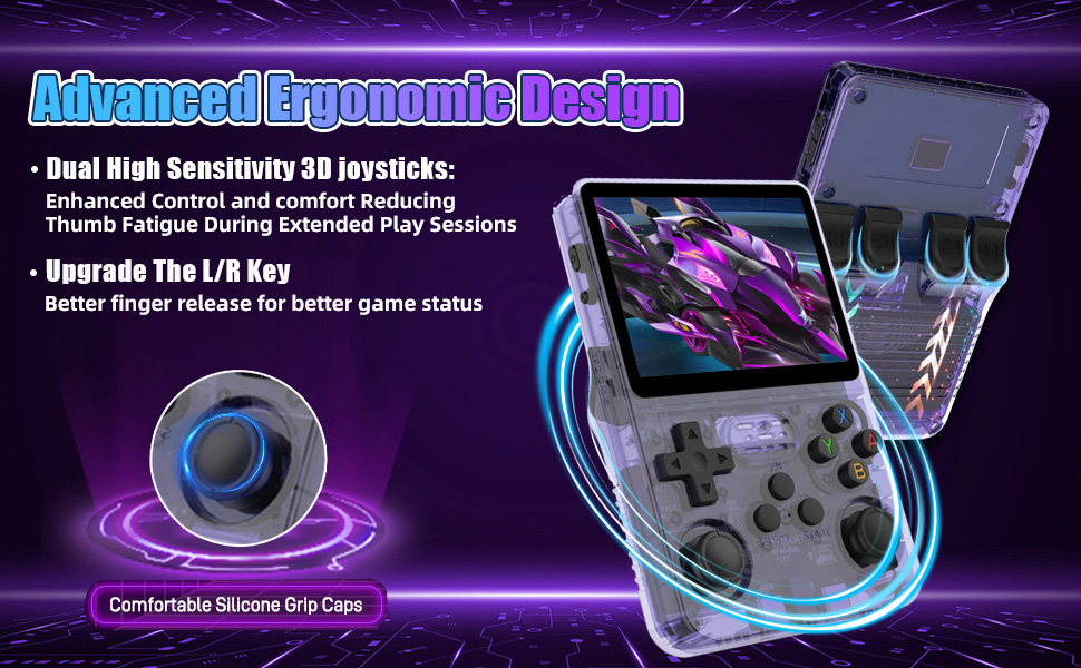 Dual 3D joysticks with ergonomic design