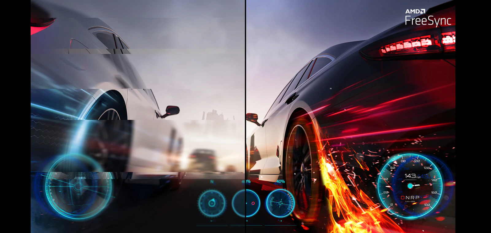AMD FreeSync demonstration with smooth gaming motion