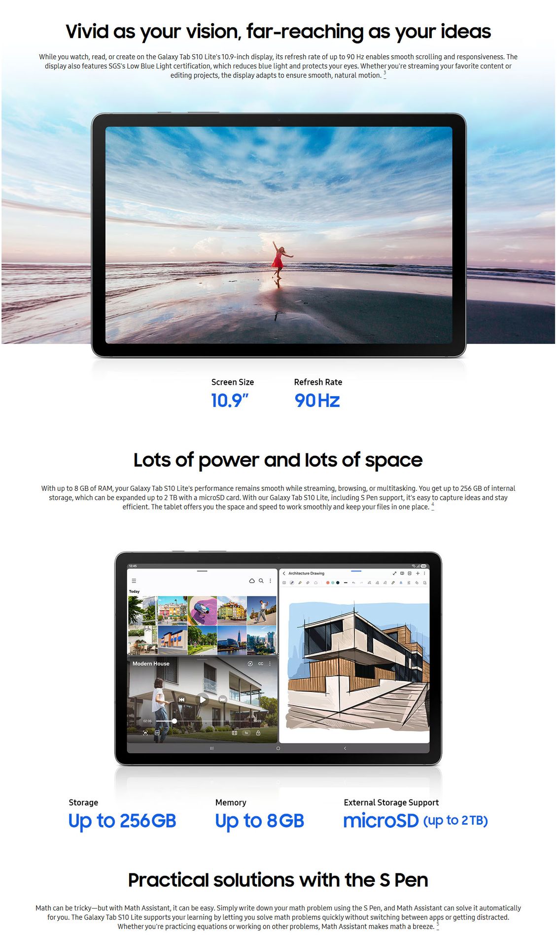 Samsung Galaxy Tab S10 Lite design overview