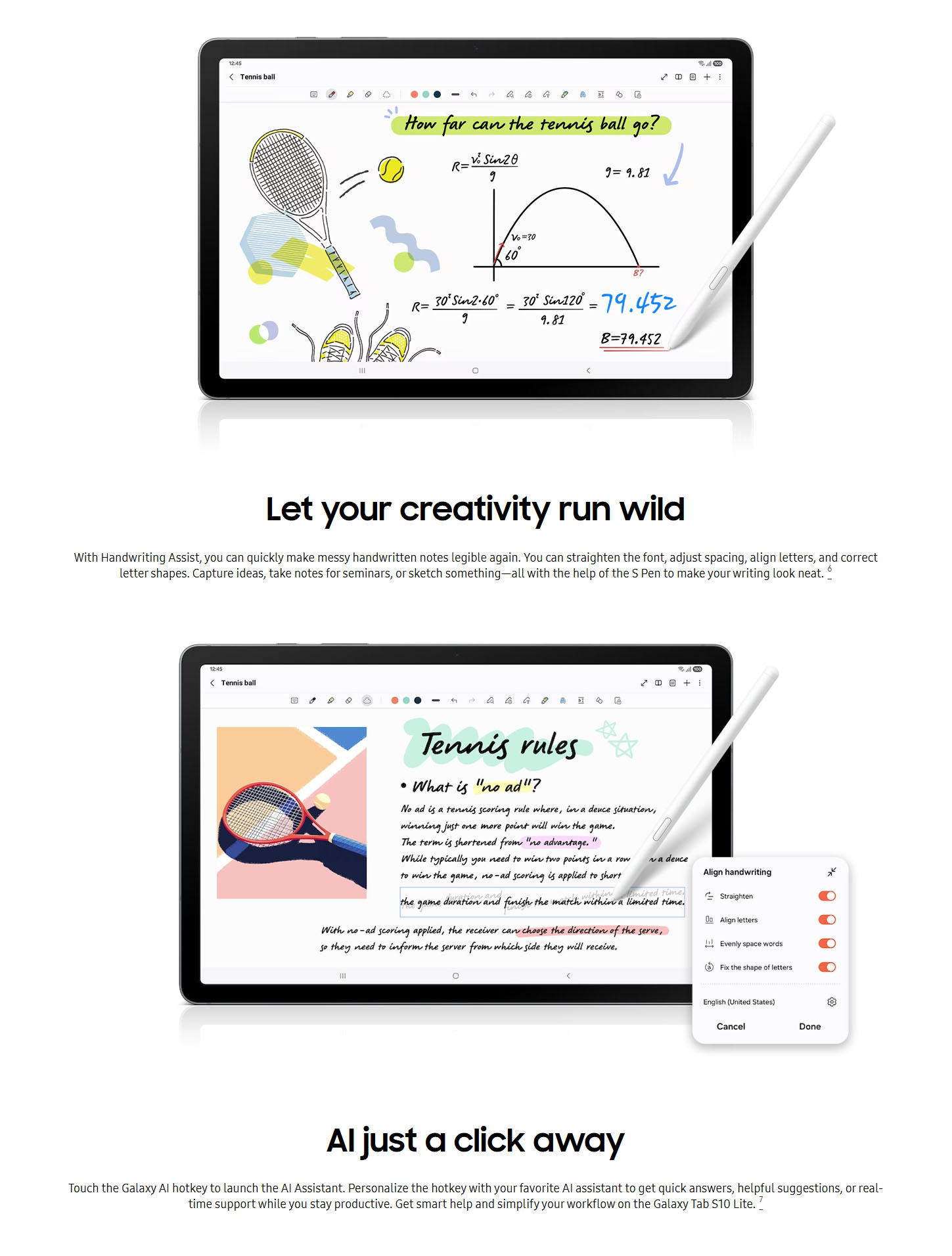 Samsung Galaxy Tab S10 Lite side profile