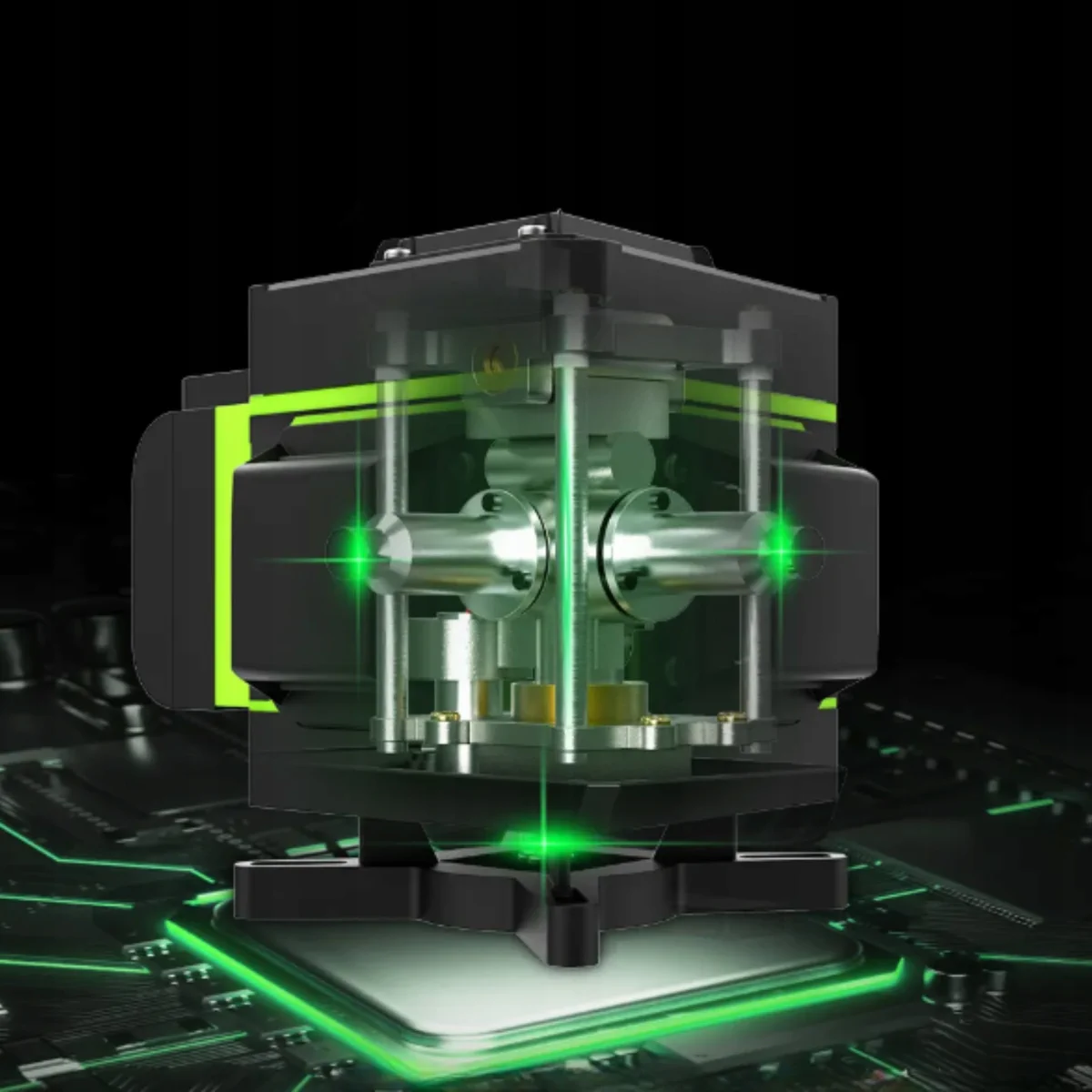 4D laser level with tripod