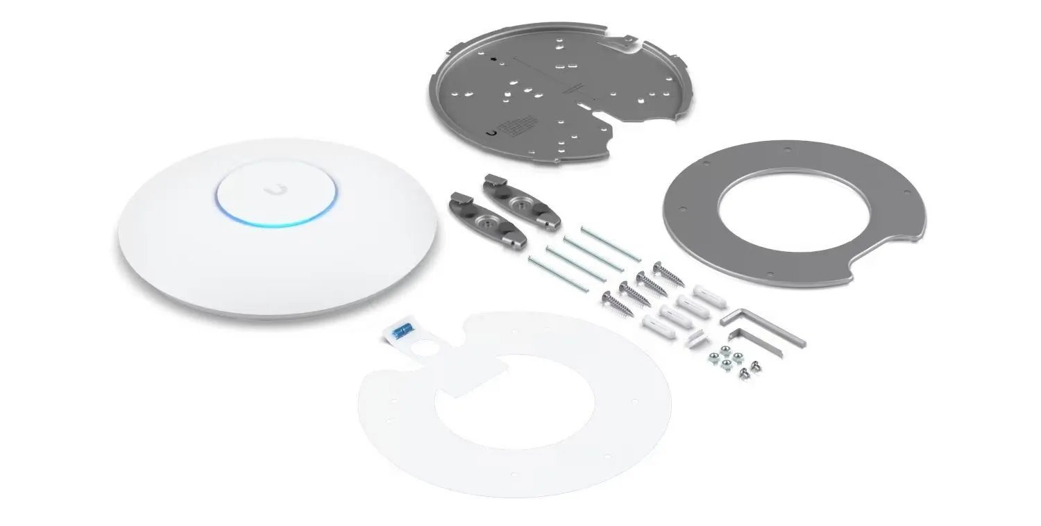 Ubiquiti U6-Pro mounted on ceiling