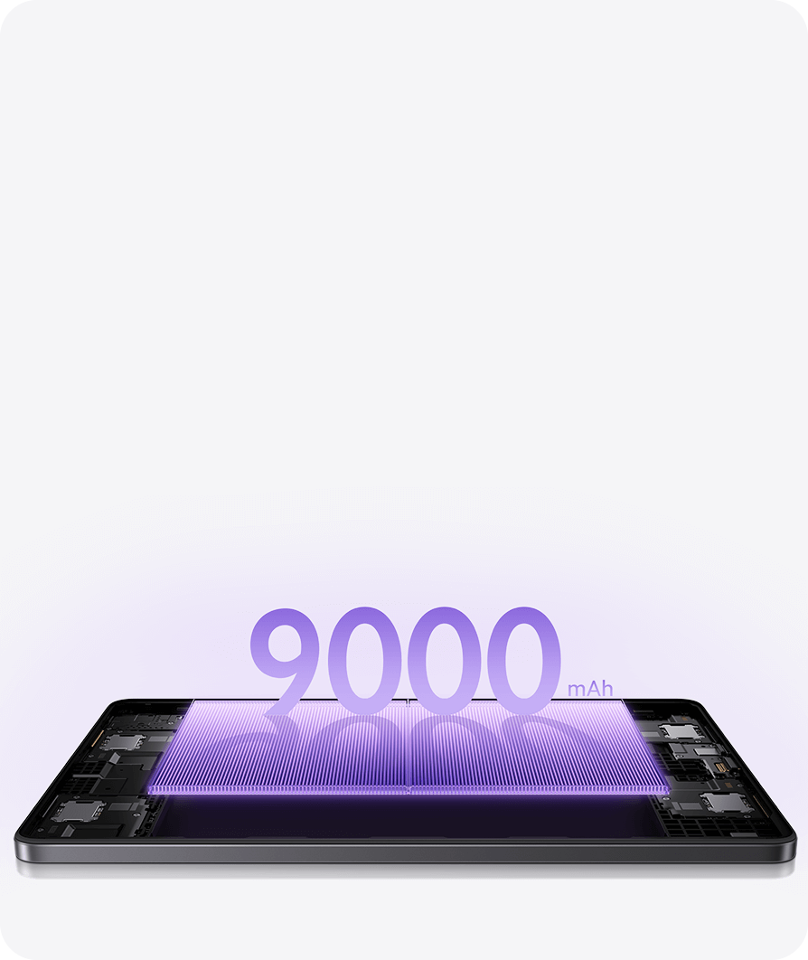 9000mAh battery