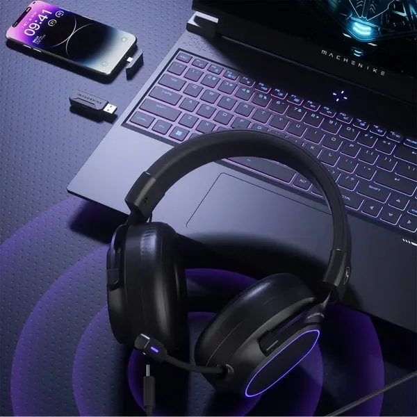 Machenike GX30 Pro wireless over-ear gaming headphones overview