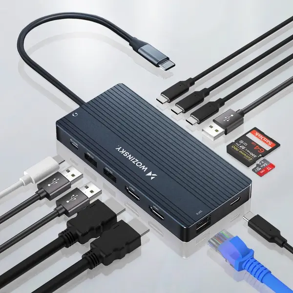 Wozinsky WDS03Y5S 14-in-1 USB-C hub overview