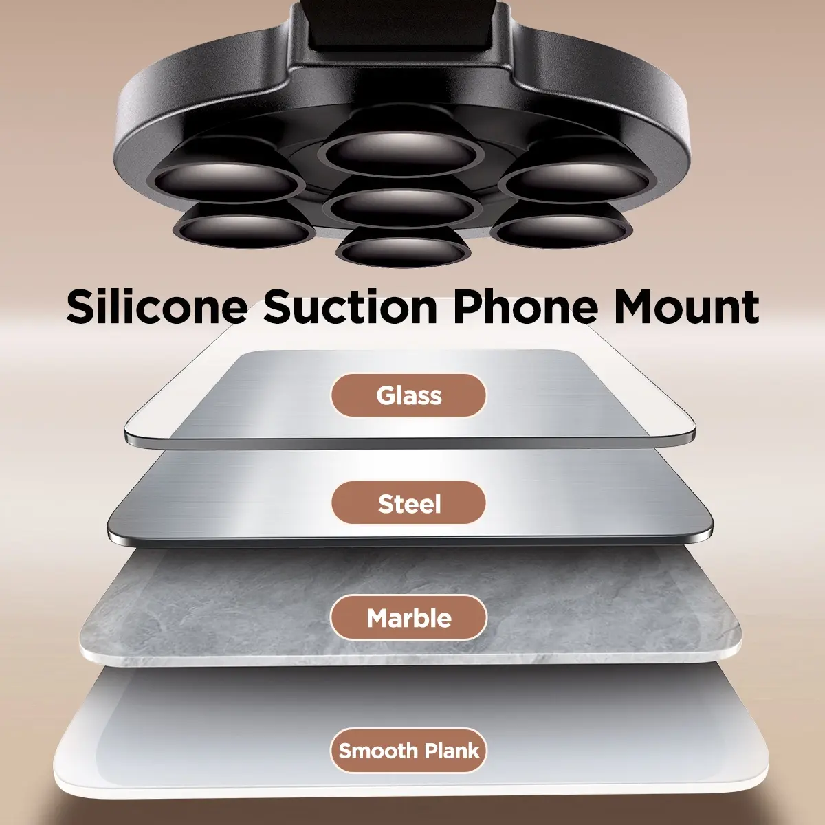 Joyroom JR-ZS393 holder with strong suction cups