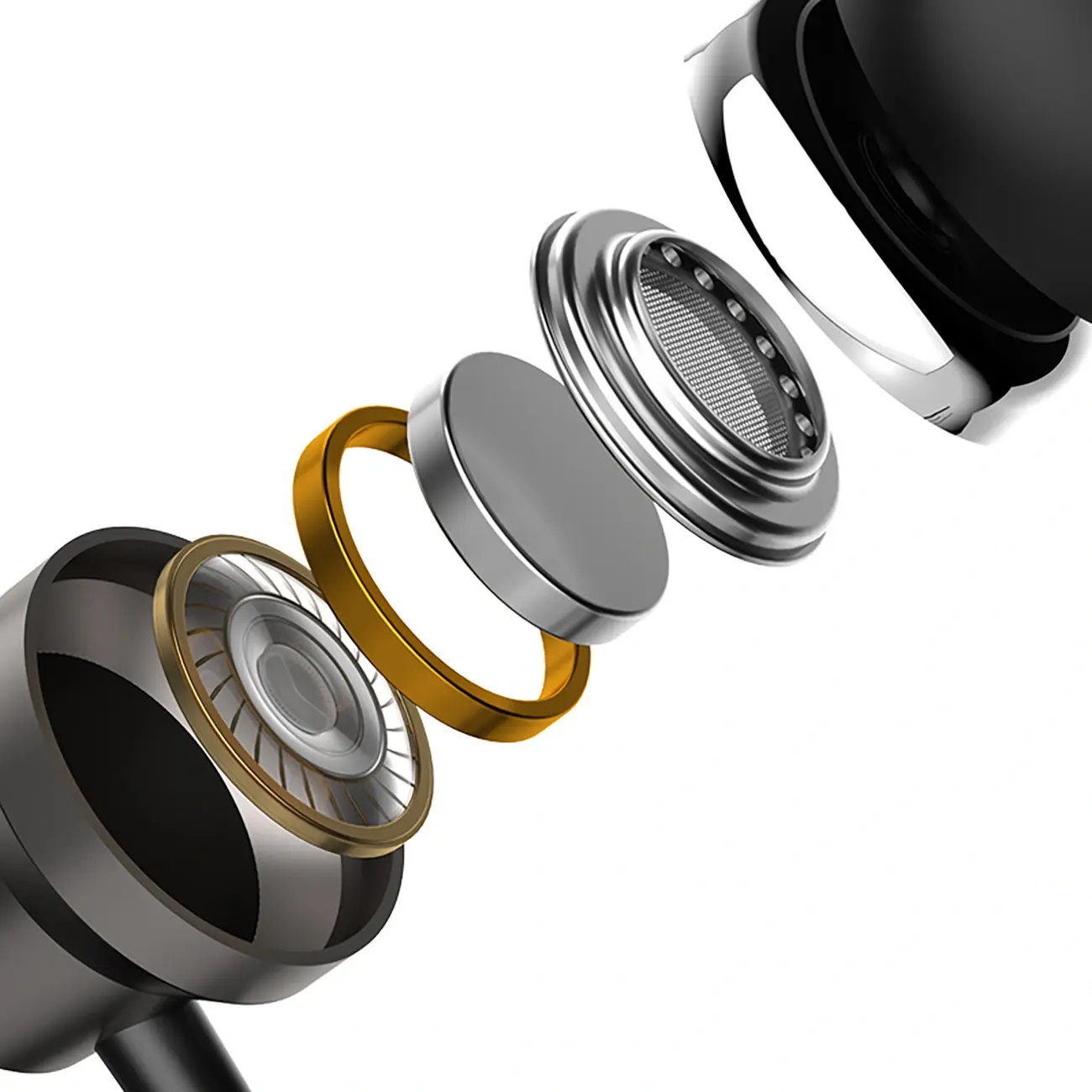Dudao X10 Pro wired in-ear headphones in black