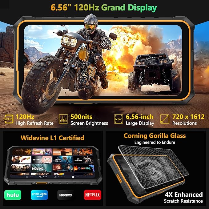 Ulefone RugKing 3 Pro display and body design