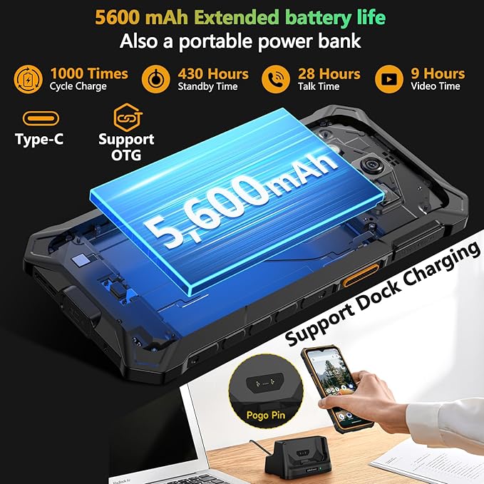 Ulefone RugKing 3 Pro rugged back design