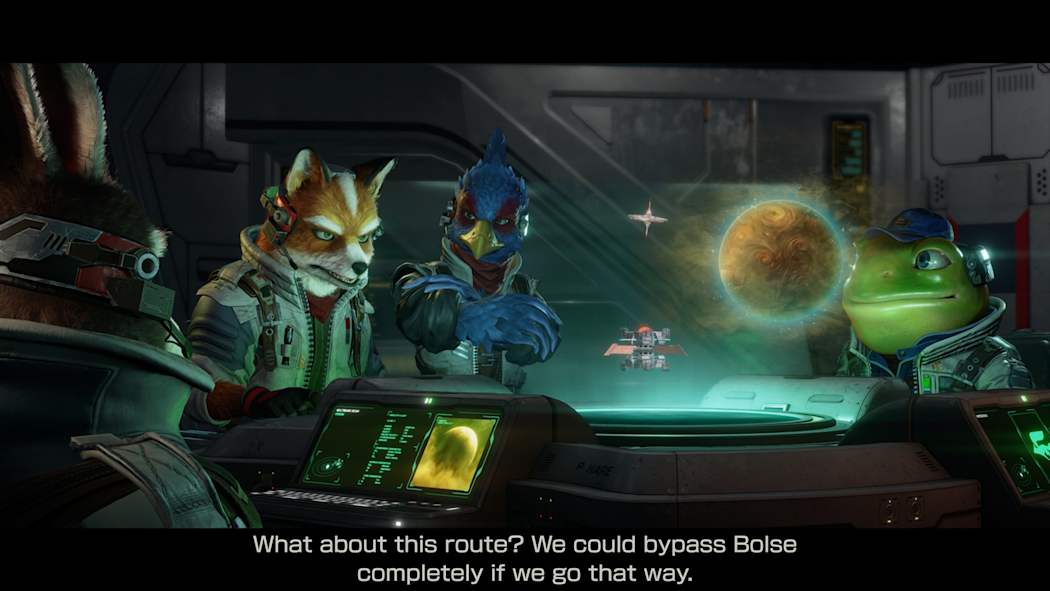 Star Fox squad mission and cinematic action scene