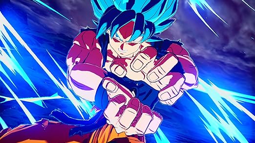 Dragon Ball game action scene with powerful attacks