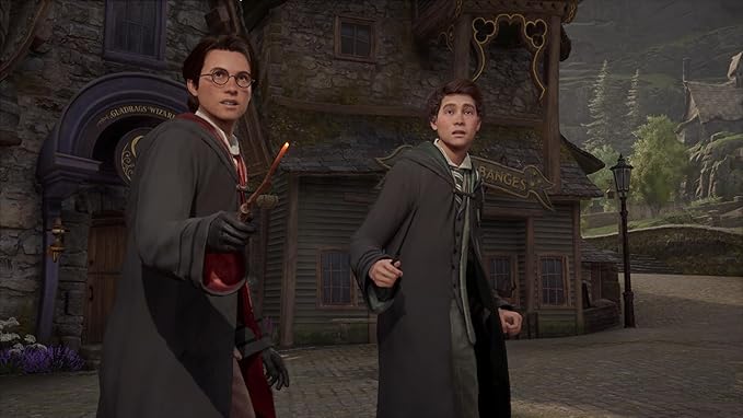 Magical combat in Hogwarts Legacy