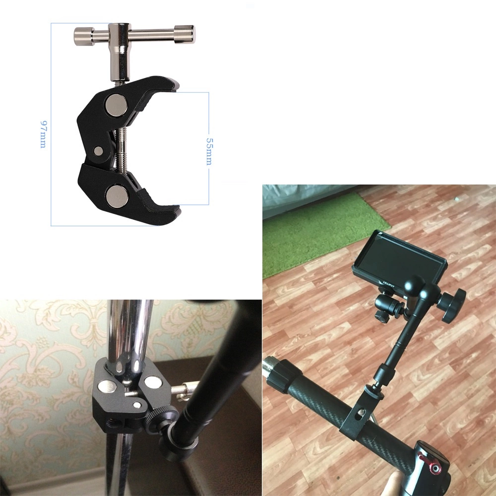 Clamp holder for camera and recording equipment