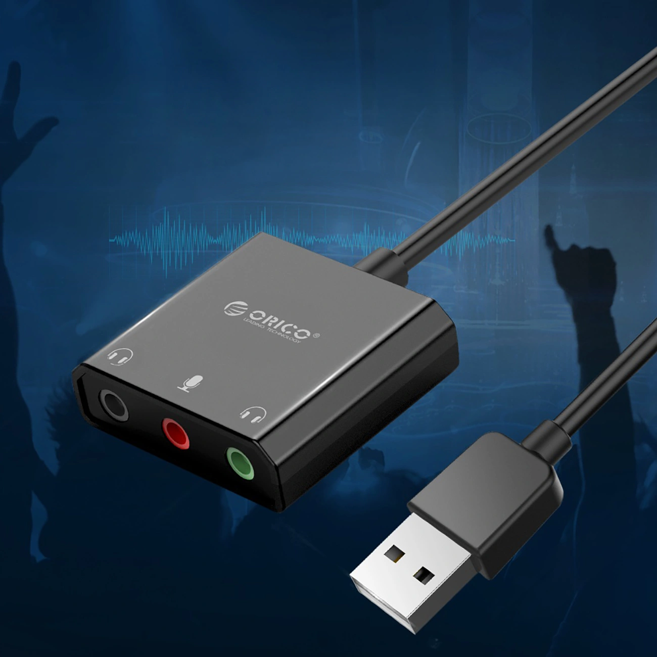 Orico SKT3 audio ports