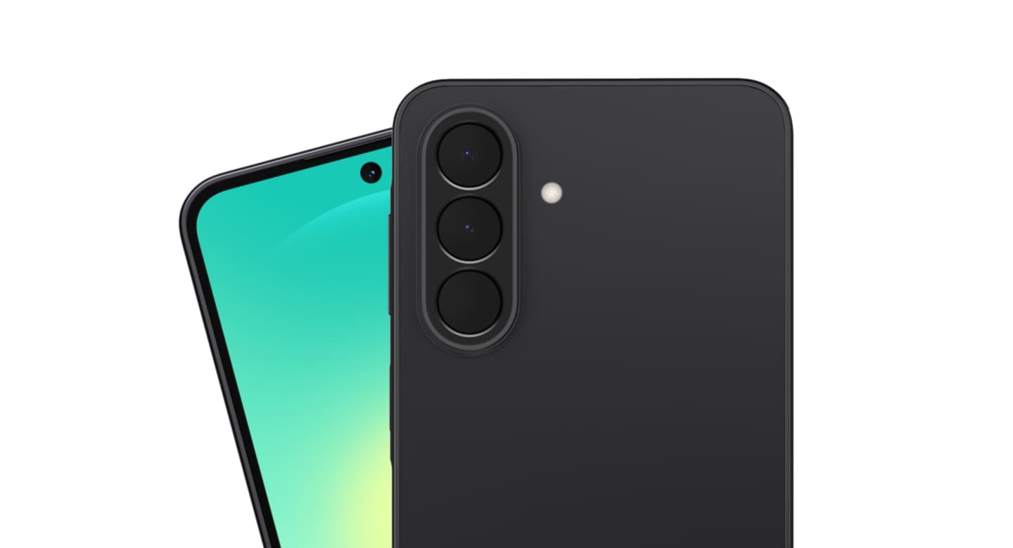 Galaxy A27 5G in Black showcasing its slim glossy design