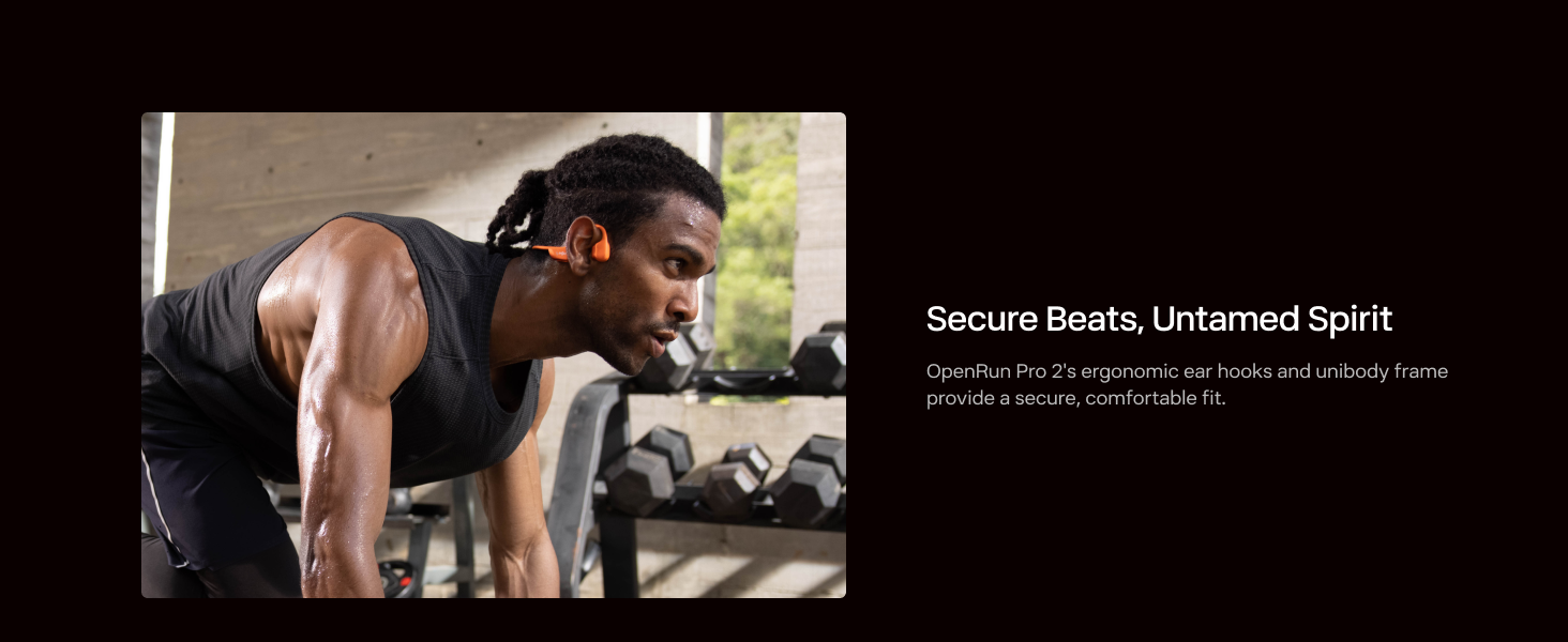 OpenRun Pro 2 secure fit for active training