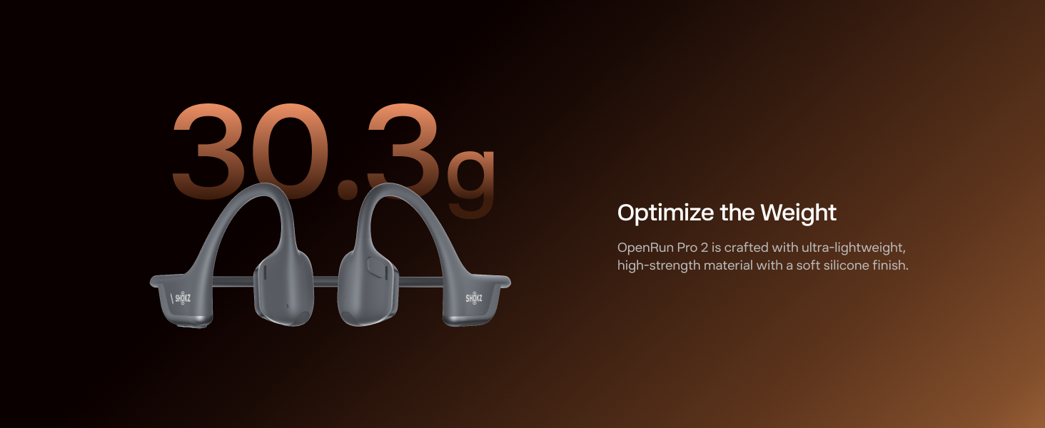 OpenRun Pro 2 lightweight 30.3 gram design