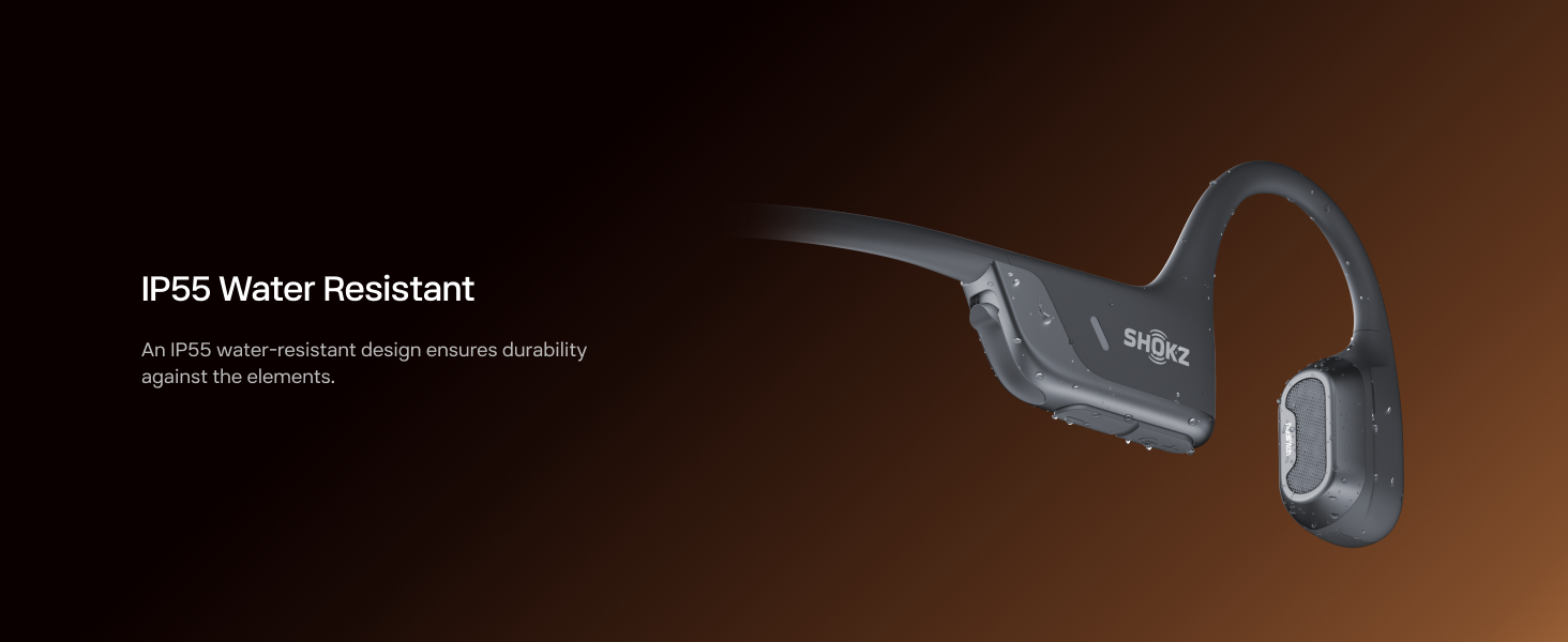 SHOKZ OpenRun Pro 2 IP55 water resistance