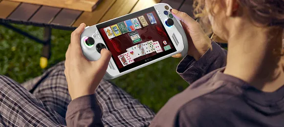 ROG Xbox Ally being used outdoors