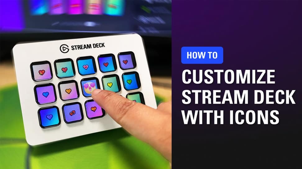 Customizable icons displayed on an Elgato Stream Deck