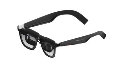 Angled view of XREAL One Pro glasses