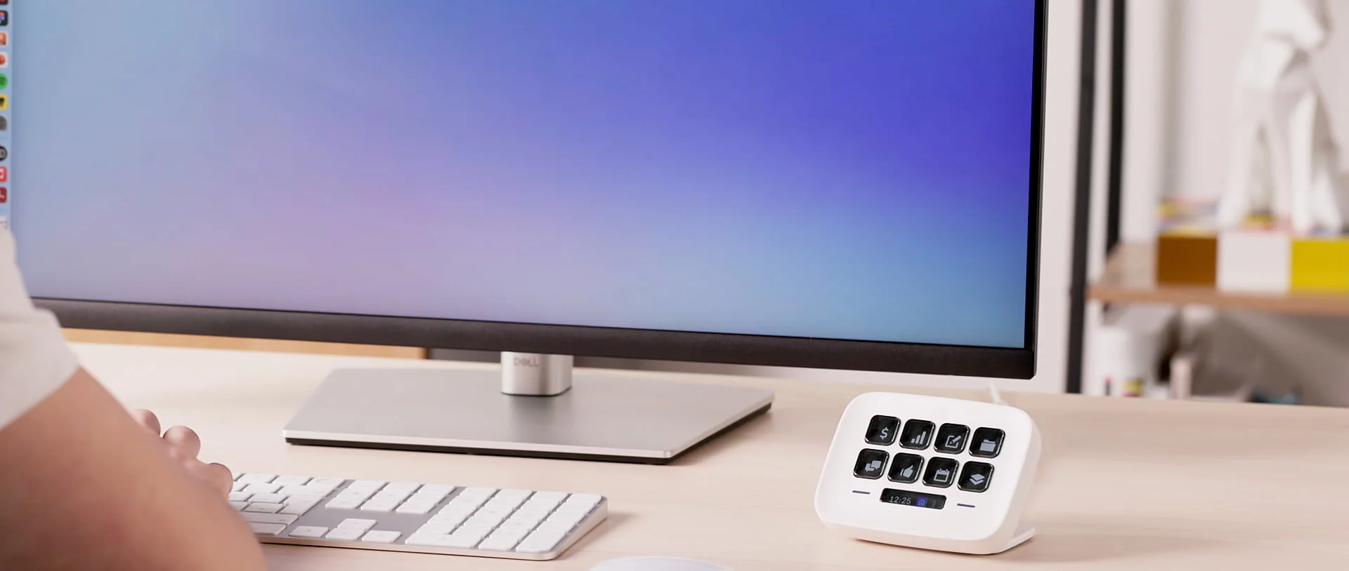 Stream Deck Neo in a modern desktop workspace
