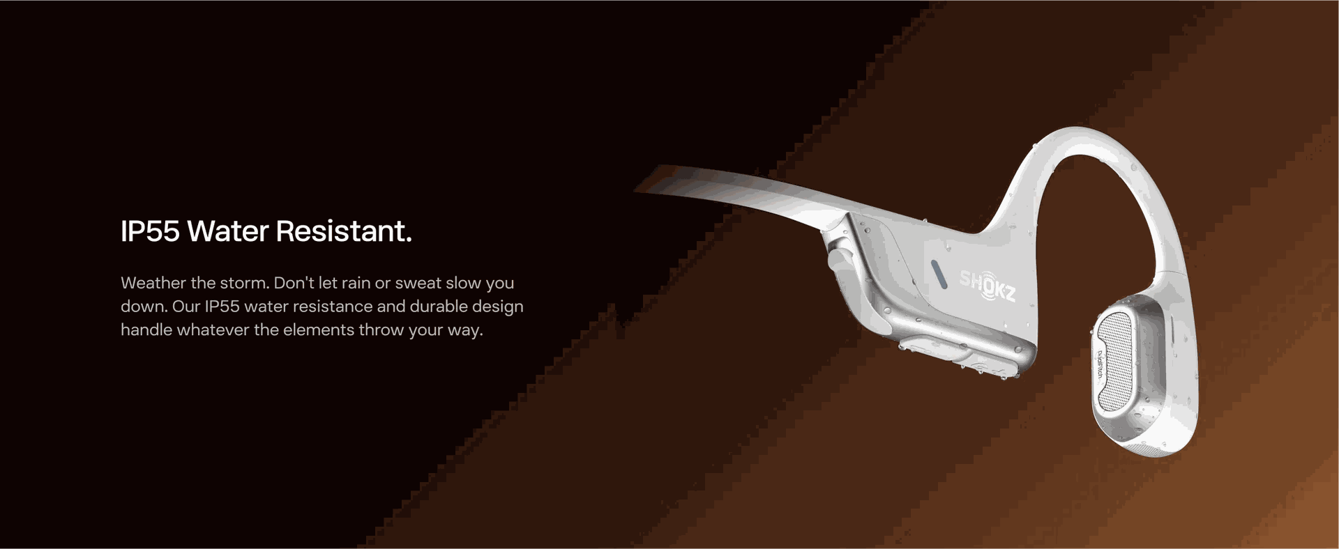 Shokz OpenRun Pro 2 IP55 water-resistant design