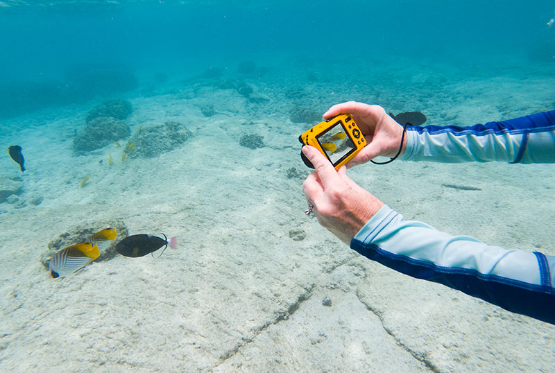KODAK PIXPRO WPZ2 being used for underwater photography