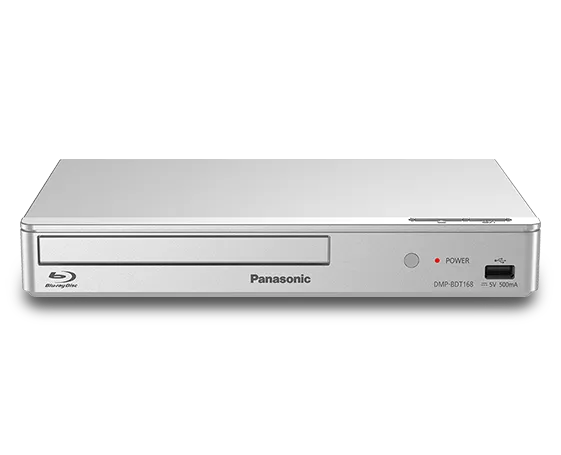 Silver Panasonic DMP-BDT168EG compact 3D Blu-ray Disc and DVD player