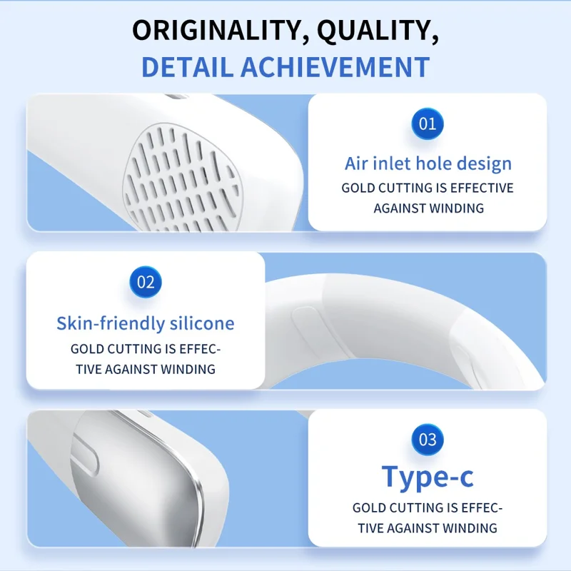 SL625 neck fan ergonomic wearing design