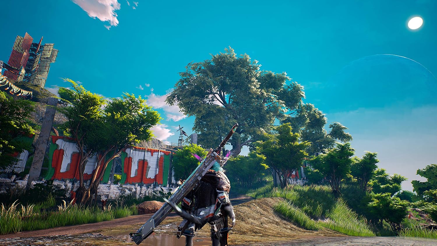Biomutant combat and character artwork