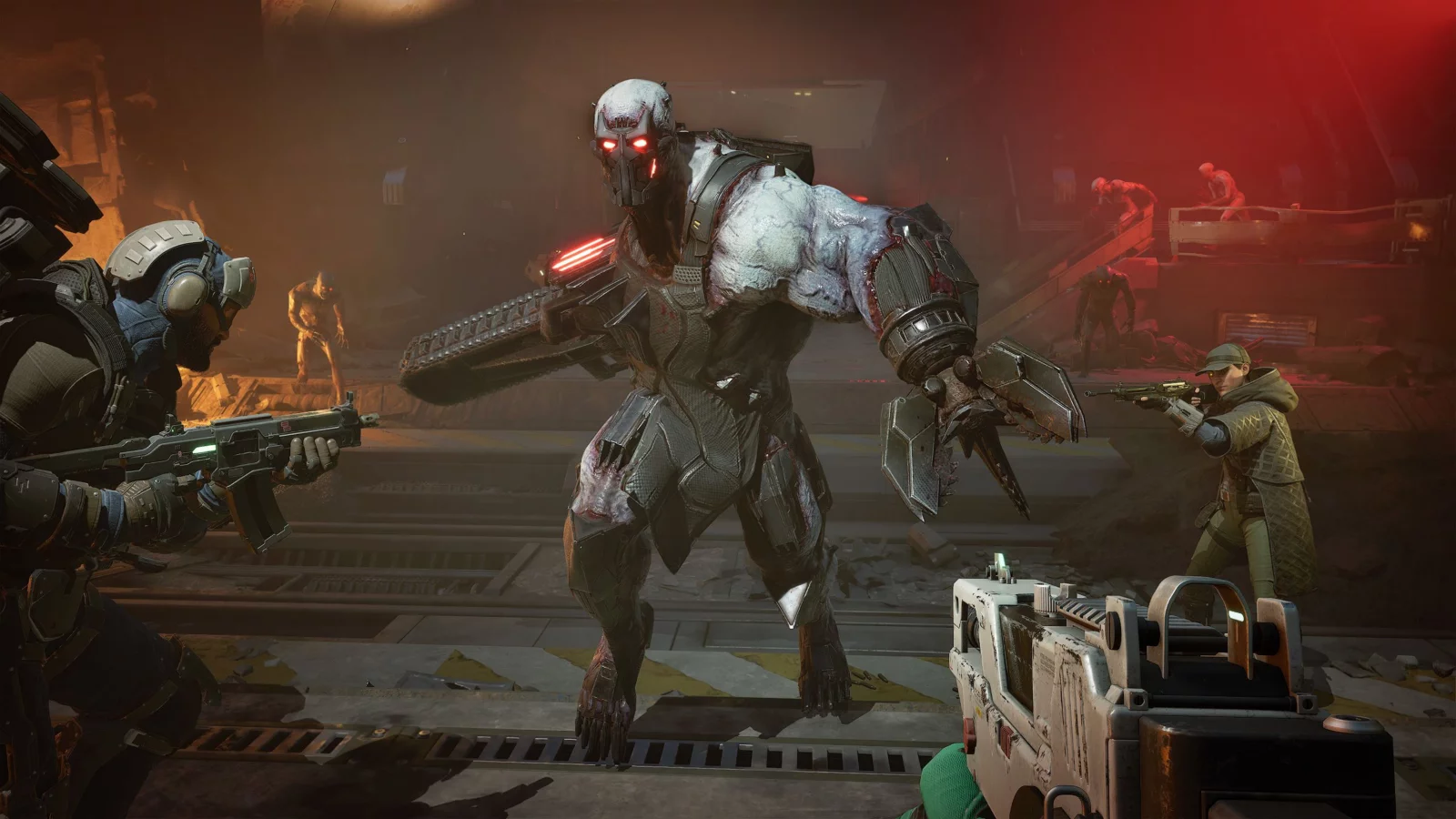 Killing Floor 3 first-person combat against a Zed