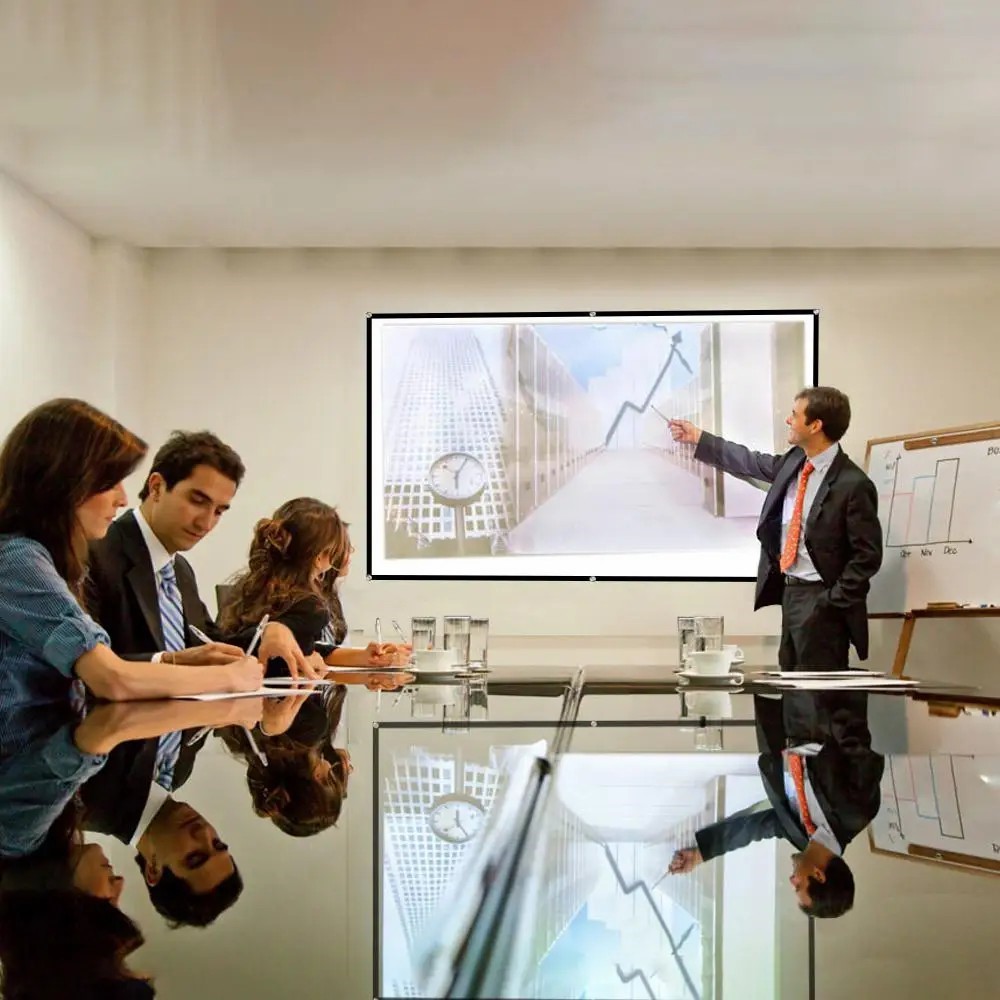 60-inch foldable home theater projector screen