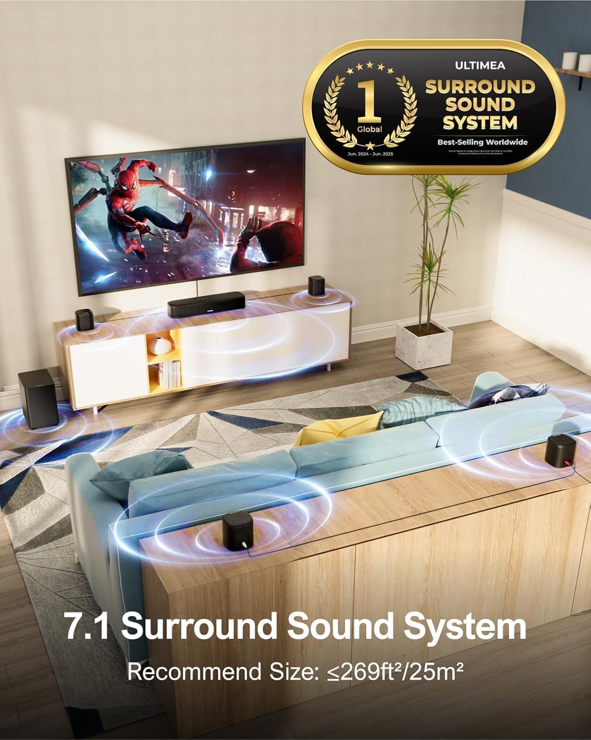 ULTIMEA Aura A40 soundbar system feature overview
