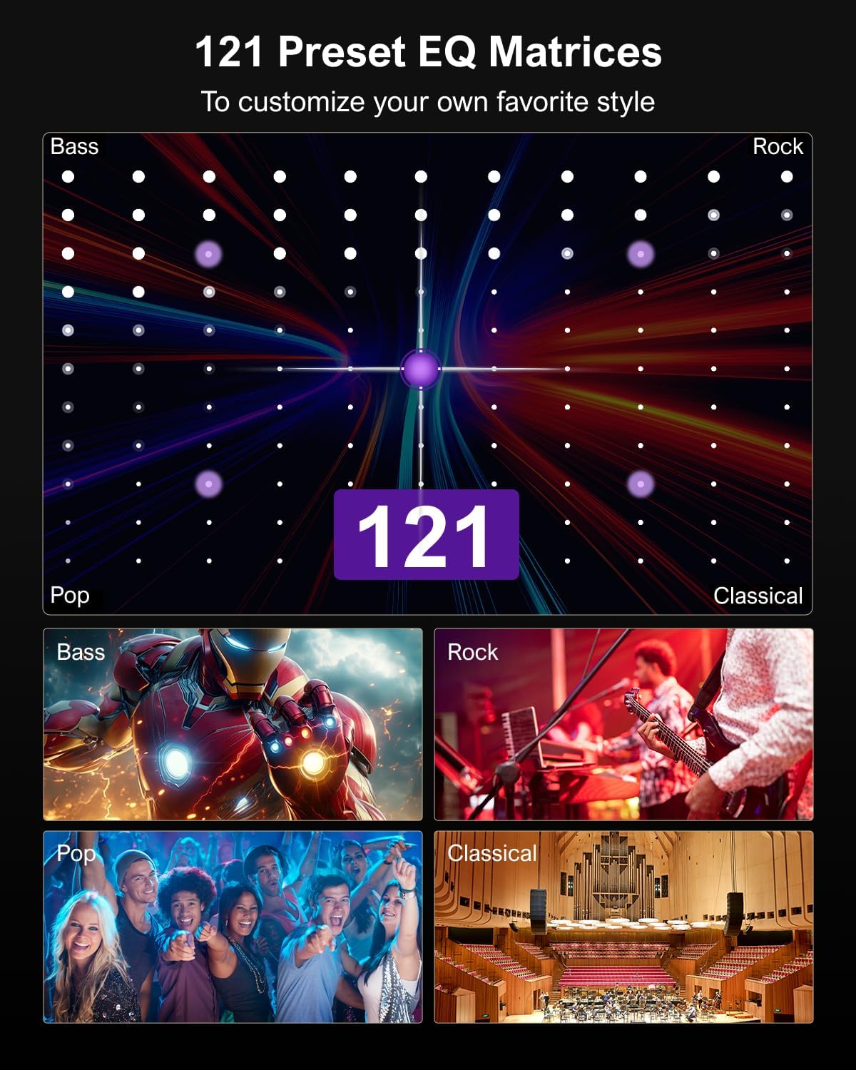 ULTIMEA Aura A40 app and sound control feature image