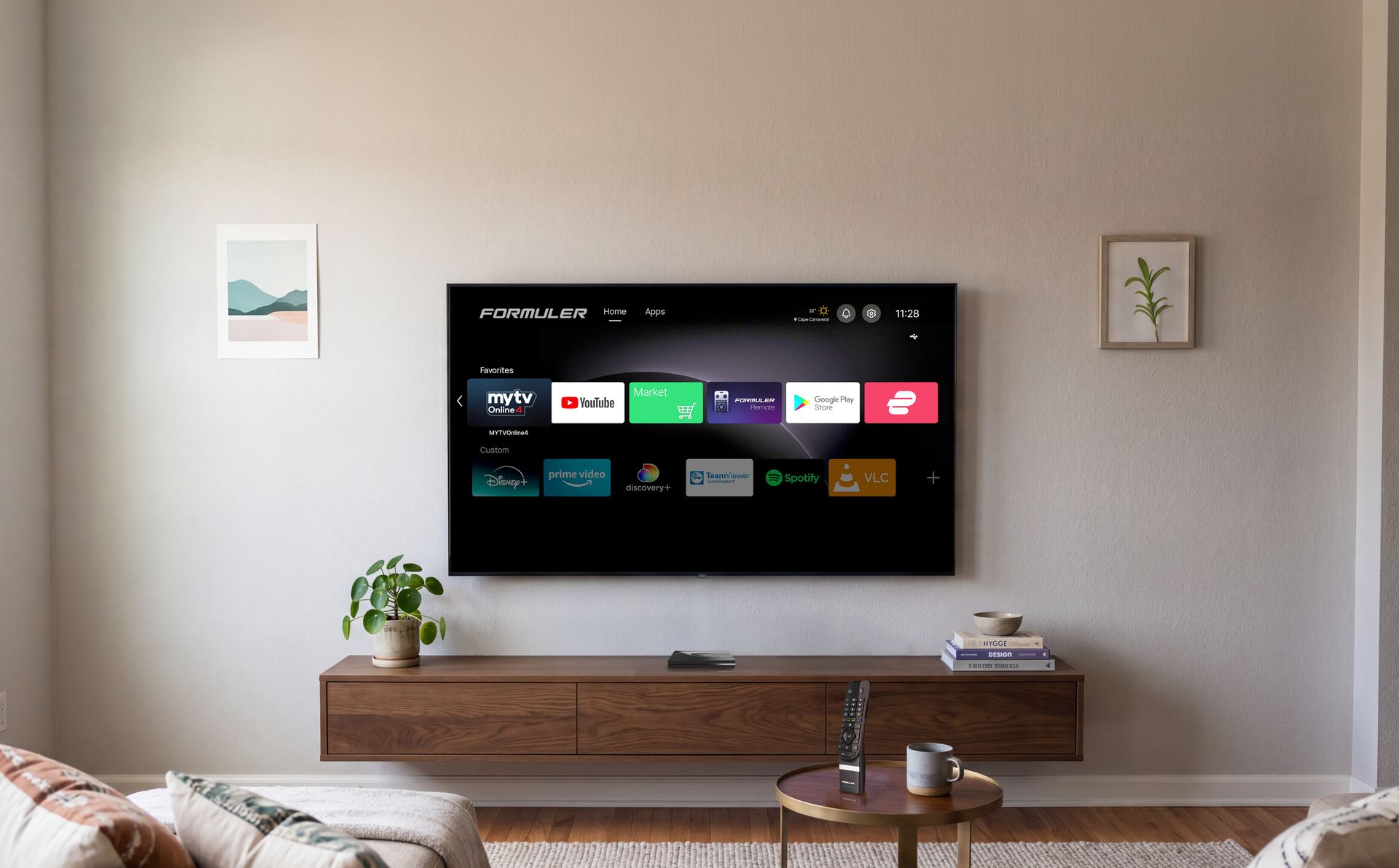 FORMULER Z12 Ultra SE simple advertisement-free home screen