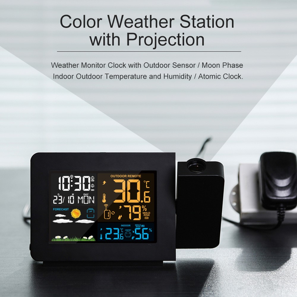 FANJU FJ3391 digital weather station interface