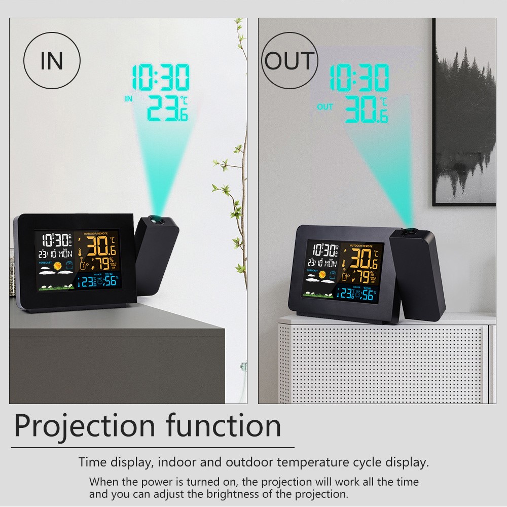 FANJU FJ3391 alarm clock and weather station