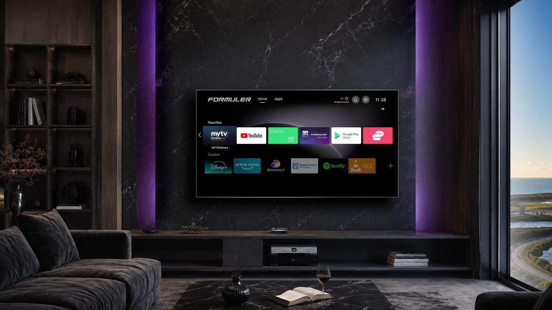 Formuler Z12 Pro simple advertisement-free home screen