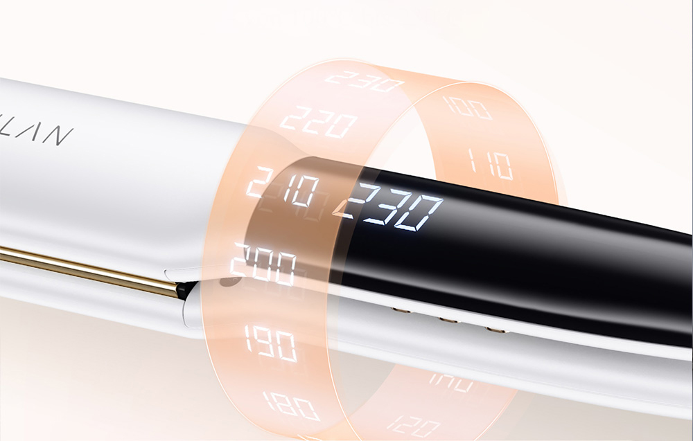 ANLAN hair straightener LED temperature display