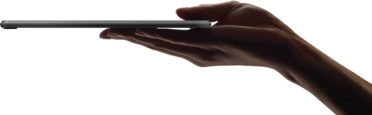 Slim side profile of the Huion Inspiroy H430P