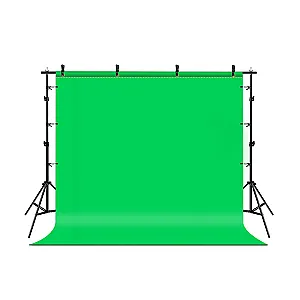 PULUZ PKT5205 photo background mounting stand with green backdrop