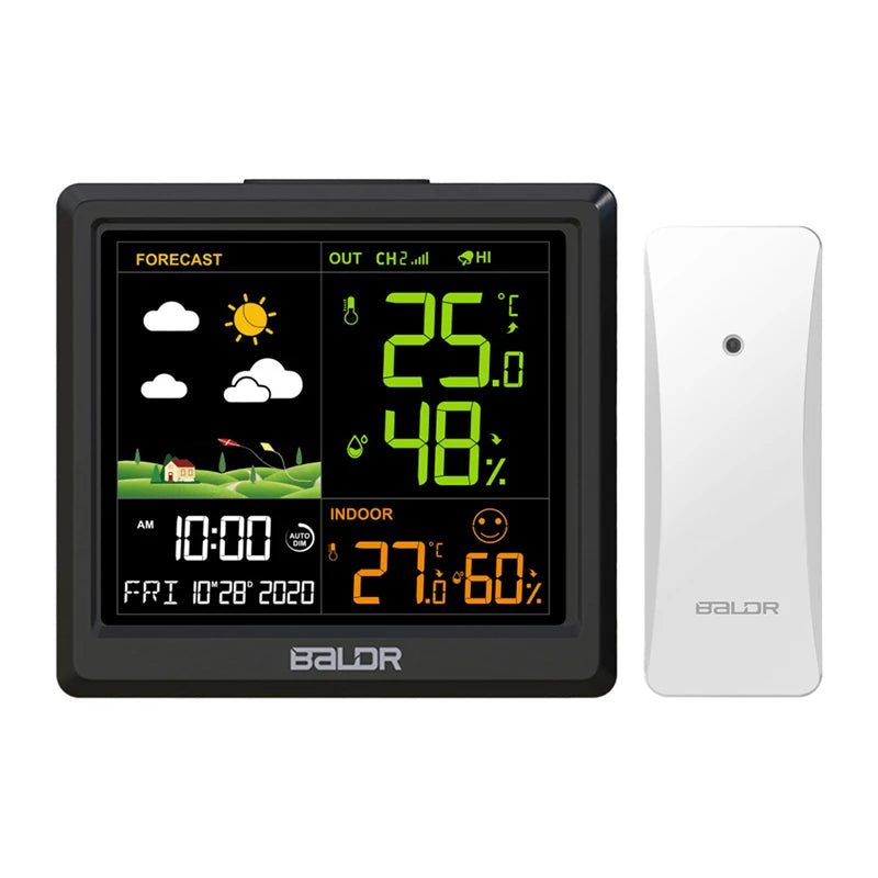 BALDRTHERM B0389WST2H2-V1 weather station with wireless outdoor sensor