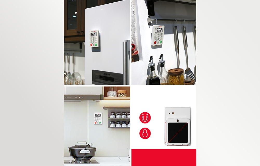 BALDRTHERM E0575S timer showing magnetic and hanging mounting options