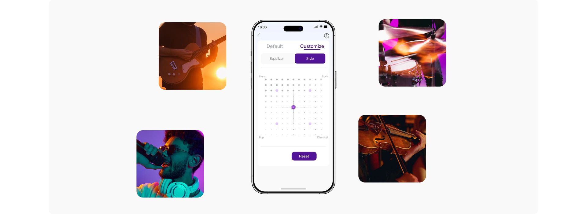 ULTIMEA app custom sound style controls