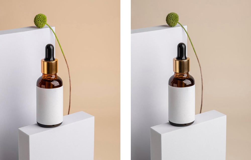 Products photographed with diffused lighting inside the PULUZ light box