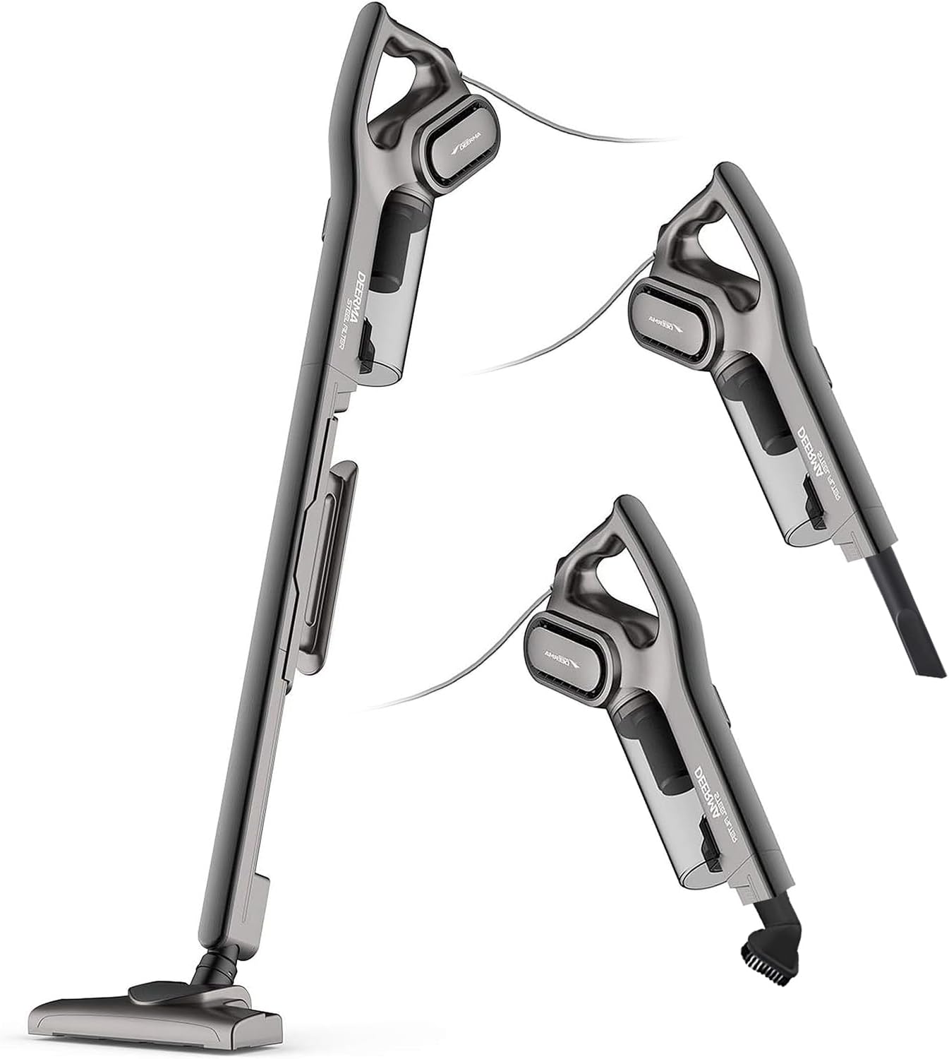 Deerma DX700S black 2-in-1 handheld and upright vacuum cleaner
