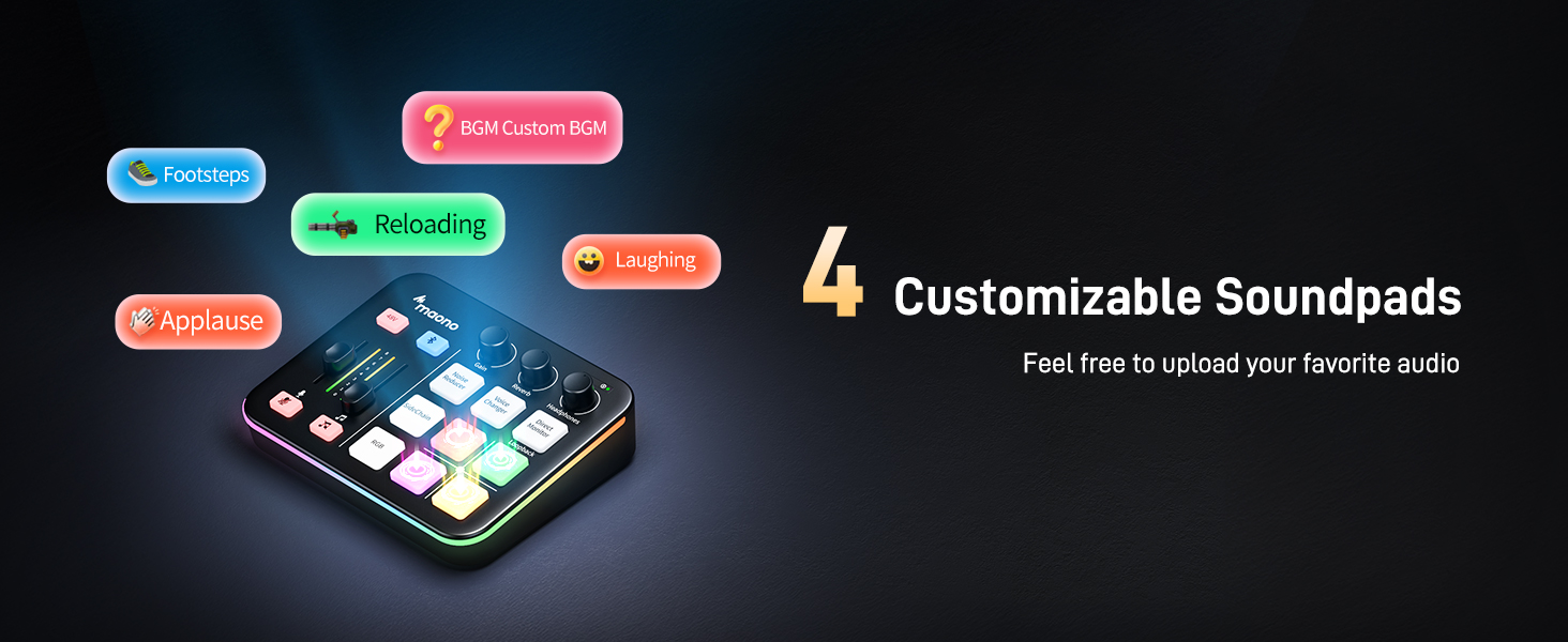 MAONO G1 NEO customizable sound pads