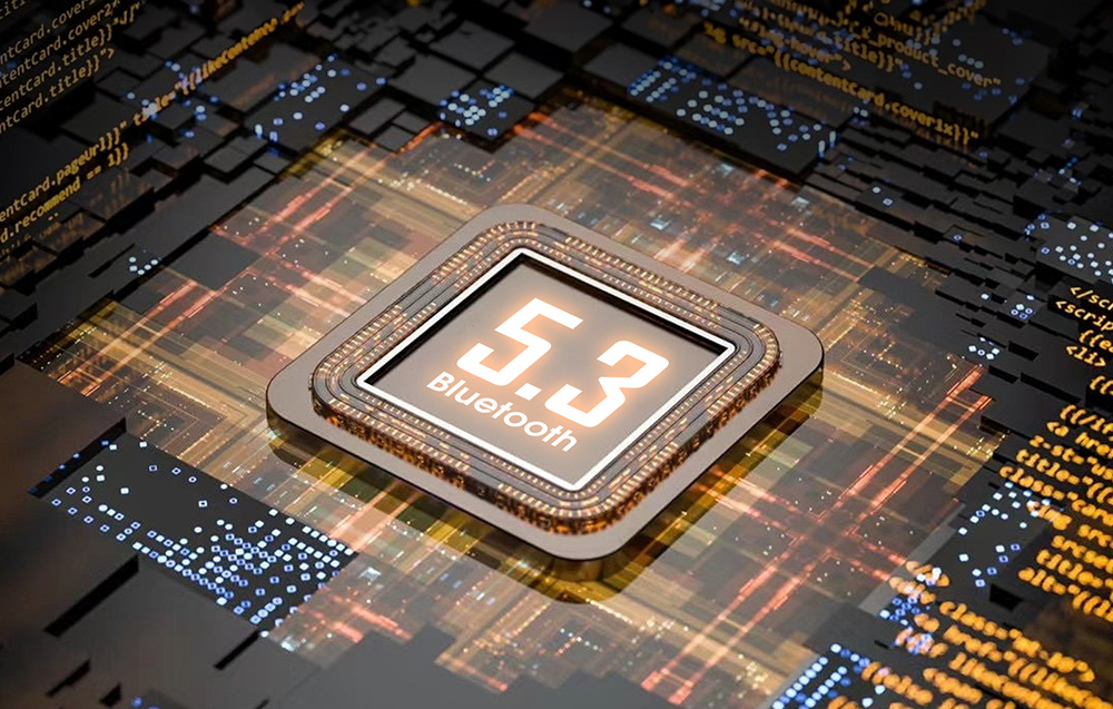 Bluetooth 5.3 chipset illustration representing ONIKUMA T37 wireless connectivity